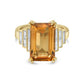 Charles Krypell Green Tourmaline Step Ring