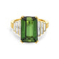 Charles Krypell Green Tourmaline Step Ring