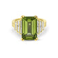Charles Krypell Green Tourmaline Step Ring