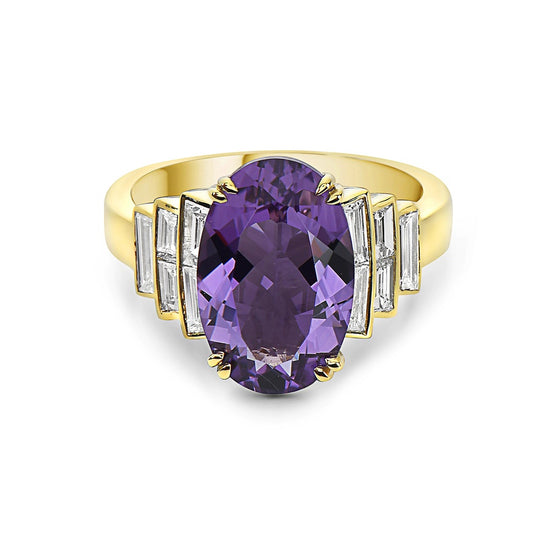 Charles Krypell Green Tourmaline Step Ring