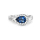Charles Krypell Pear Shape Aquamarine Lasso Ring