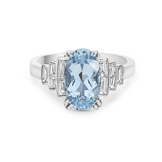 Charles Krypell Green Tourmaline Step Ring