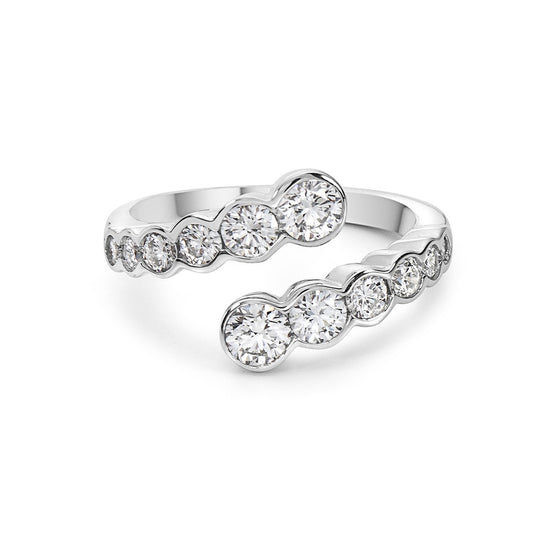 Charles Krypell Demi Bezel Bypass Ring