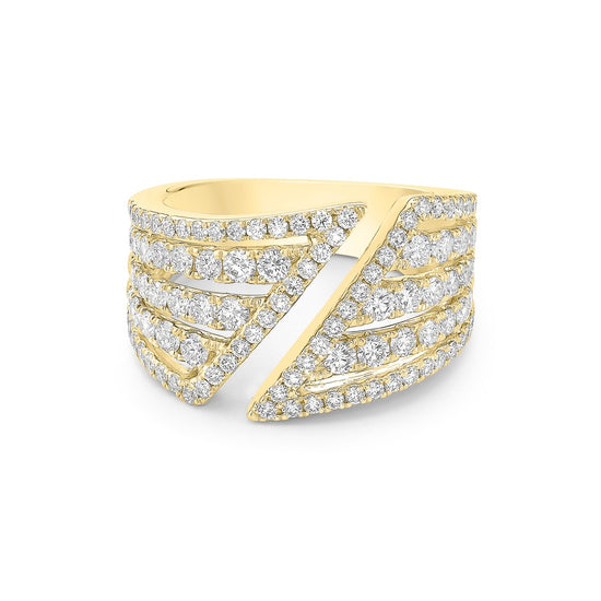 Charles Krypell Chevron Bypass Diamond Band