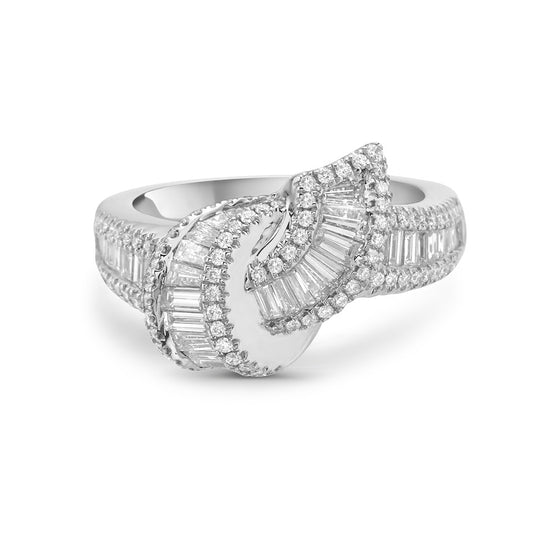 Charles Krypell Baguette Embrace Ring