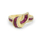 Charles Krypell Baguette Embrace Ring