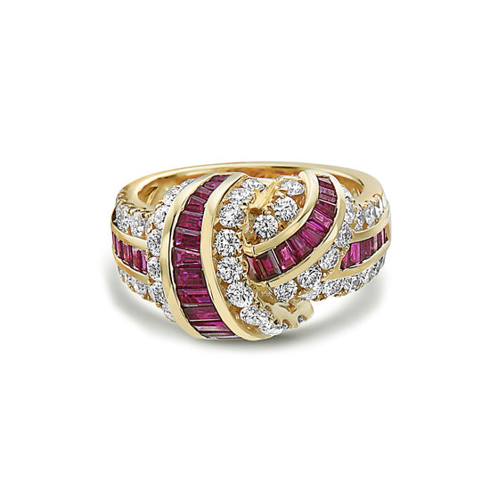 Charles Krypell Signature Baguette Knot Ring