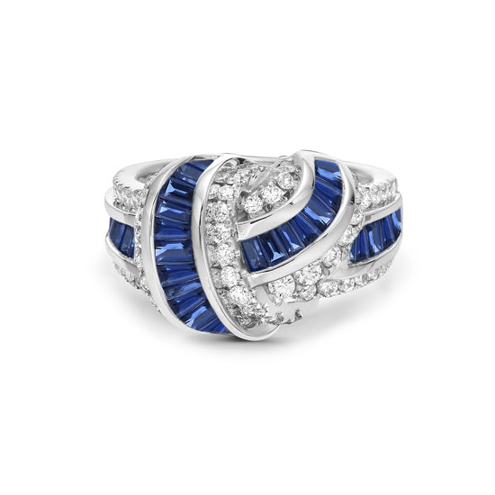 Charles Krypell Signature Baguette Knot Ring