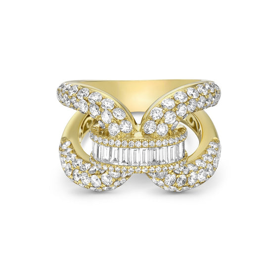Charles Krypell Diamond Bridge Ring