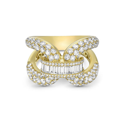 Charles Krypell Diamond Bridge Ring