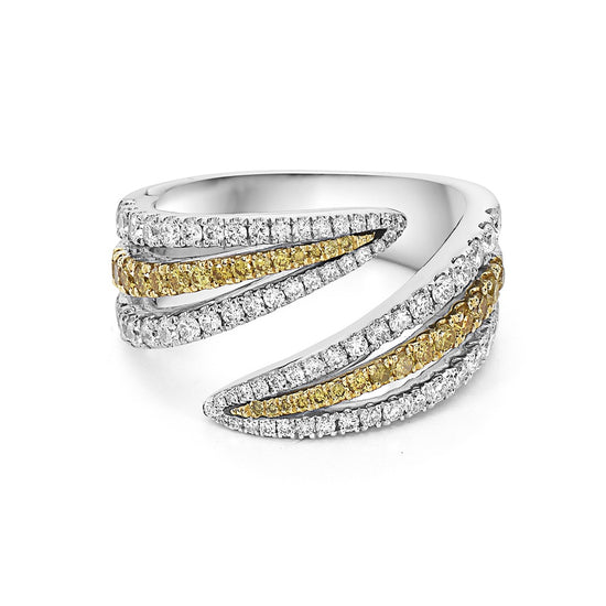 Charles Krypell Double Edge Diamond Ring