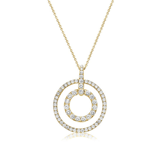Charles Krypell Double Circle Pendant