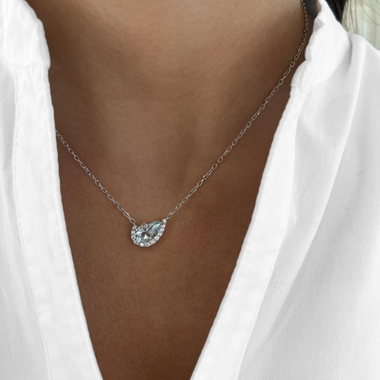 Aquamarine Cradle Pendant