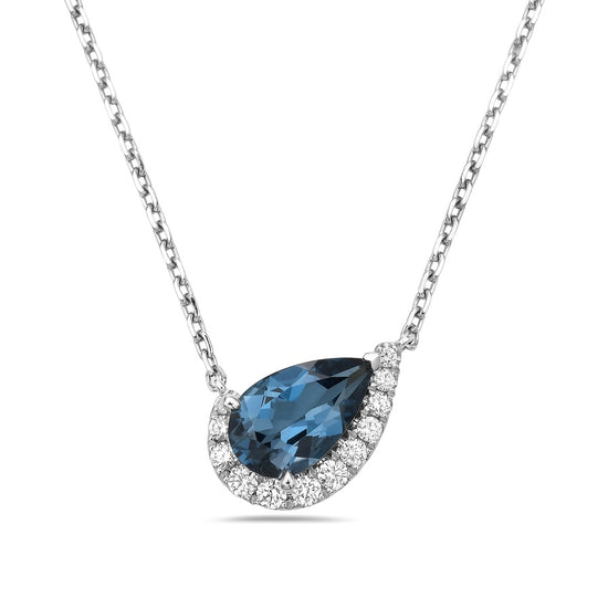 Blue Topaz Cradle Pendant
