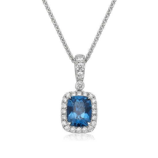 Charles Krypell Cushion Morganite Pendant
