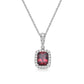 Cushion Garnet Pendant