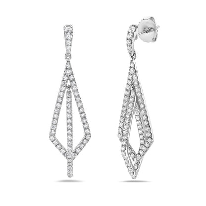 Charles Krypell Double Kite Drop Earrings