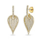 Charles Krypell Birdcage Leaf Earrings