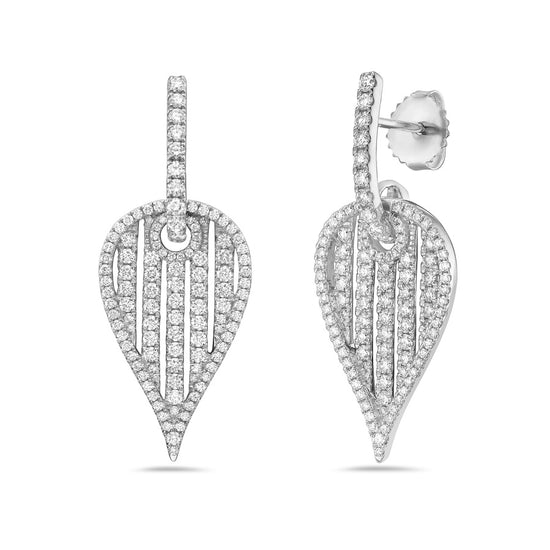 Charles Krypell Birdcage Leaf Earrings