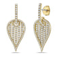 Charles Krypell Birdcage Leaf Earrings