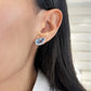 Charles Krypell Pear Shape Aquamarine Cradle Earrings