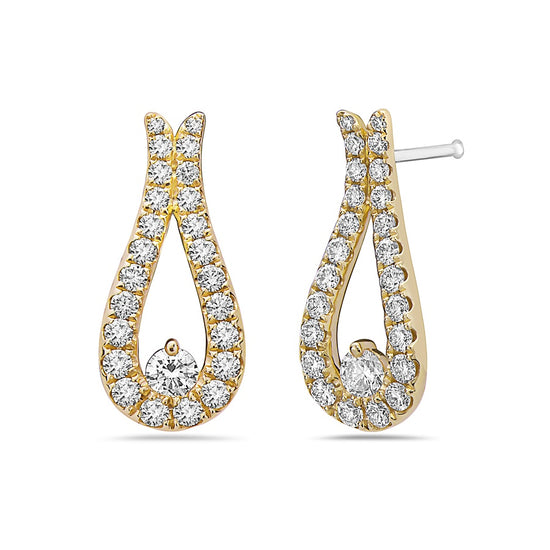 Charles Krypell Diamond Pinch Earring
