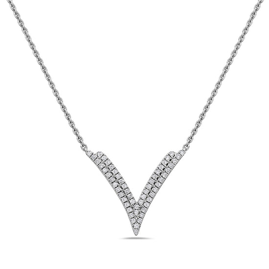 Charles Krypell Double V Necklace