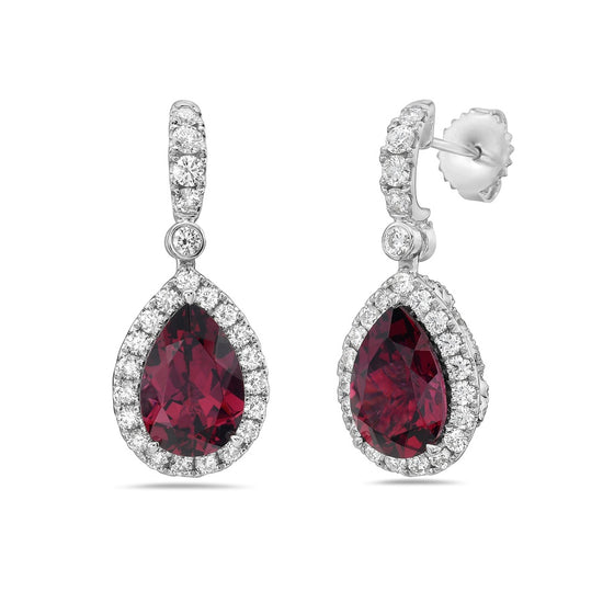 Charles Krypell Pear Shape Aquamarine Drop Earrings