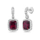 Charles Krypell Cushion Aquamarine Drop Earrings