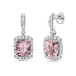 Charles Krypell Cushion Aquamarine Drop Earrings