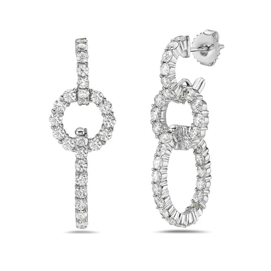 Charles Krypell Infinity Diamond Drop Earrings