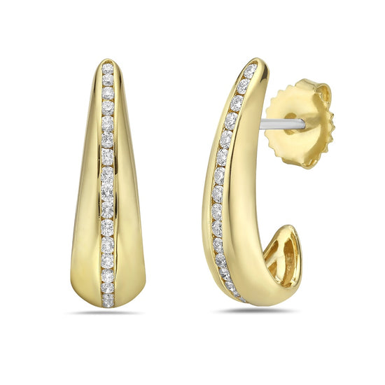 Charles Krypell Chanel Set Diamond Earrings