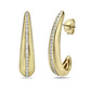 Charles Krypell Channel Set Diamond Earrings
