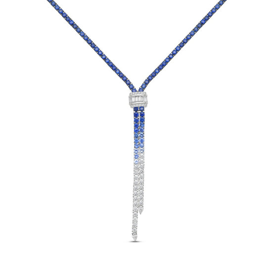 Signature Blue Ombre Lariat 17"