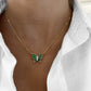 Charles Krypell Pavé Butterfly Necklace