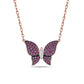 Charles Krypell Pavé Butterfly Necklace