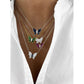 Charles Krypell Pavé Butterfly Necklace