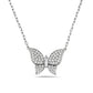 Pavé Butterfly Necklace