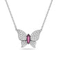 Charles Krypell Pavé Butterfly Necklace