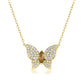 Charles Krypell Pavé Butterfly Necklace