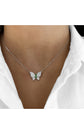 Pavé Butterfly Necklace