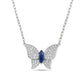 Charles Krypell Pavé Butterfly Necklace