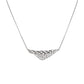 Etho Maria Diamond Reflexion White Triangle Pendant Necklace