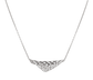 Etho Maria Diamond Reflexion White Triangle Pendant Necklace