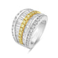 Charles Krypell Yellow and White Diamond Ring