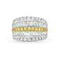 Charles Krypell Yellow and White Diamond Ring