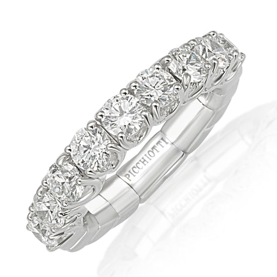 Picchiotti Xpandable™ 1.73CT Round Cut Halfway Eternity Ring