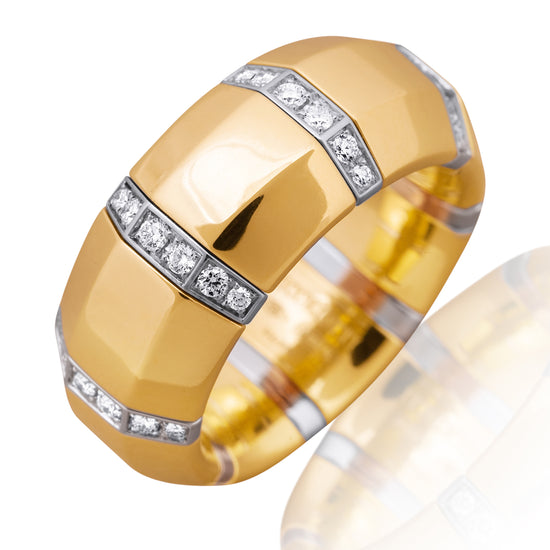 Picchiotti Xpandable™ 0.46CT Diamond Gold Accent Ring in Two-Tone Gold