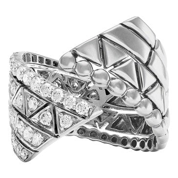 Etho Maria White Gold Diamond Reflexion Ring