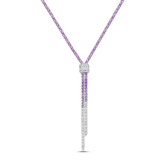 Signature Pink Ombre Lariat 17"